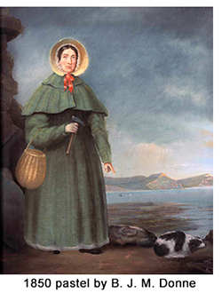 Mary Anning 1850 Pastel