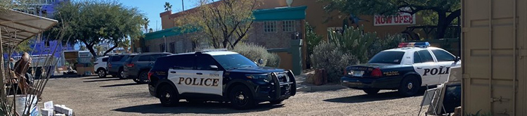 Tucson Police Responding to the Mineral Fossil Marketplace